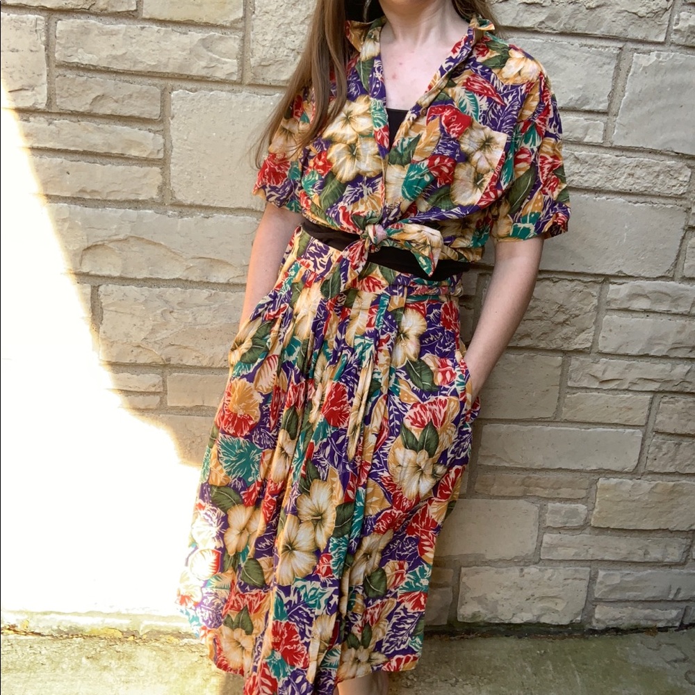 VTG Liz Sport Two Piece Wrap Skirt and Top